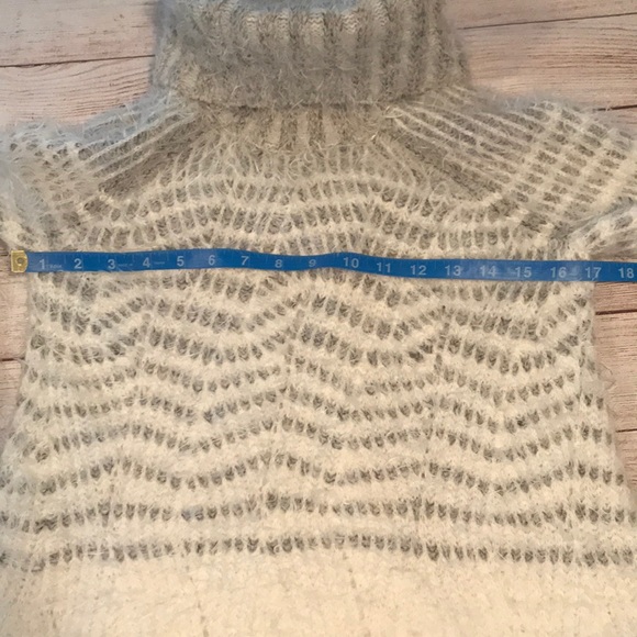 Anthropologie Sleeping on Snow Eyelash Turtleneck Sweater Dress Small Petite - Picture 11 of 16